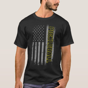 Mein Rentplan Pickleball USA Flag 4. Juli T-Shirt