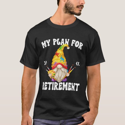 Mein Rentplan zeichnet Gnome Remüde Grand T-Shirt (Vorderseite)