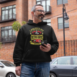 Mein Retro-Spiel gestoppt - Vintager Gamer Hoodie