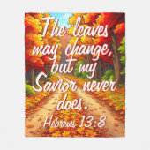 Mein Retter ändert sich nie Fleecedecke (Vorderseite)