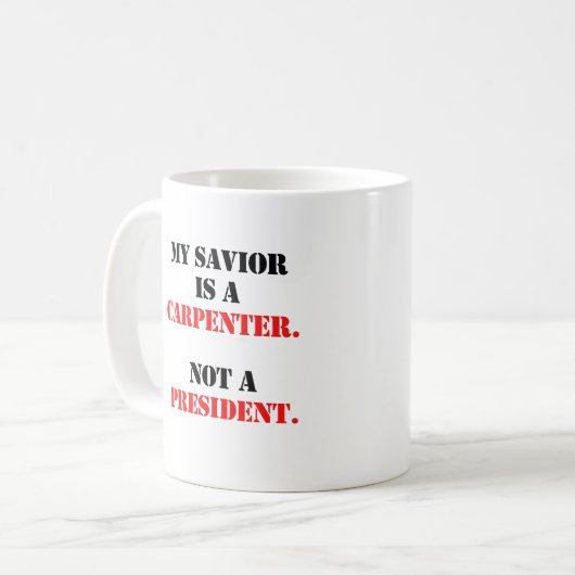 Mein Retter ist ein Tischler Kaffeetasse (Vorderseite Links)