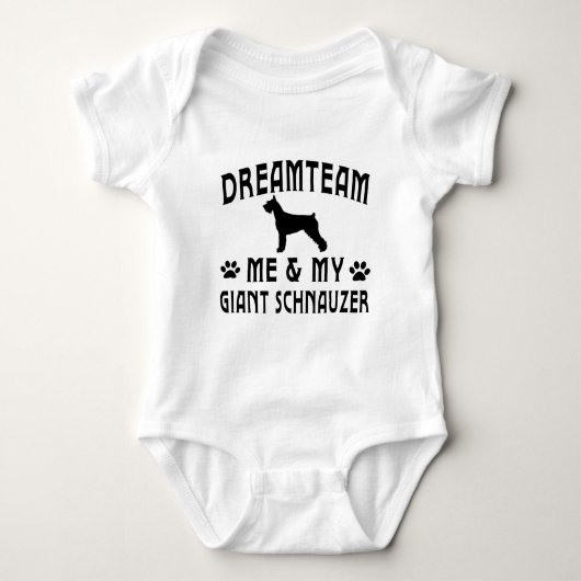Mein Riesenschnauzer-Hund Baby Strampler (Vorderseite)