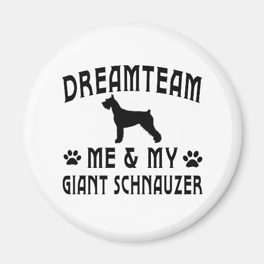 Mein Riesenschnauzer-Hund Magnet (Vorne)