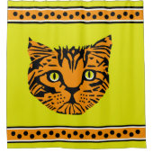 Mein riesiges Tiger Baby-Gesicht Duschvorhang (Vorderseite)