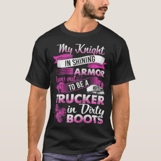 Mein Ritter in der Rüstung stellt sich als Lastwag T-Shirt