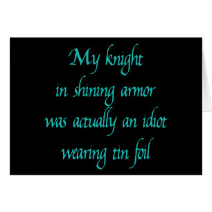 Mein Ritter in glänzender Rüstung