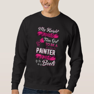 Mein Ritter in leuchtender Ehefrau Tow Truck Drive Sweatshirt