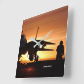 "Mein Rock" Psalm 144:1-2 Quadratische Wanduhr (Winkel)