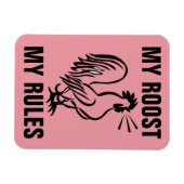 MEIN ROOST MEINE REGELN ROOSTER MAGNETS MAGNET (Horizontal)