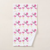 Mein rosa Flamingo Badhandtuch Set (Handtuch)