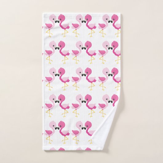 Mein rosa Flamingo Badhandtuch Set (Handtuch)