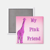 Mein rosa Freund Magnet (Vorderseite/Rückseite)