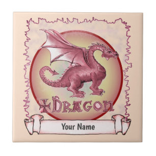 Mein Roter Drache Fliese
