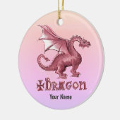 Mein Roter Drache Keramik Ornament (Links)