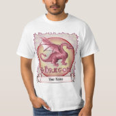 Mein roter Drache T-Shirt (Vorderseite)