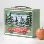 Mein roter Pick Up Truck Metal Lunchbox (Beispiel)