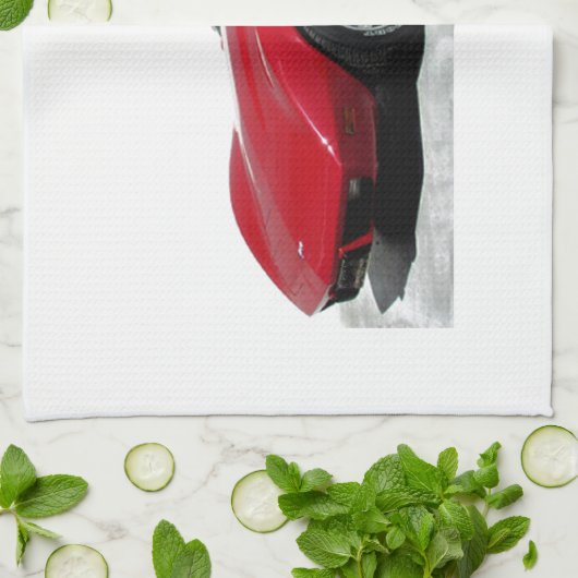 Mein Rotes Korvette von 1979 Geschirrtuch (Gefaltet)