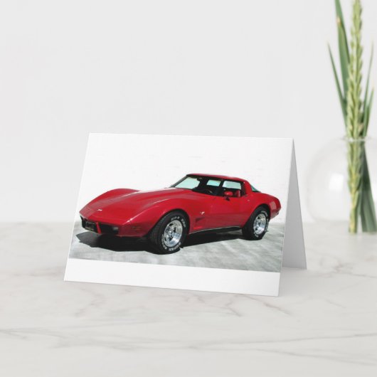 Mein Rotes Korvette von 1979 Karte (Vorderseite)