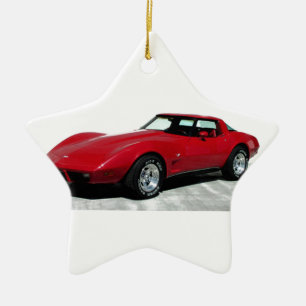 Mein Rotes Korvette von 1979 Keramikornament