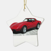 Mein Rotes Korvette von 1979 Keramikornament (Links)