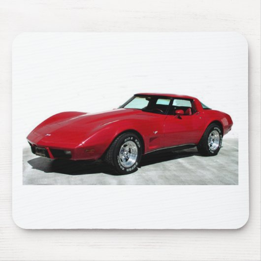 Mein Rotes Korvette von 1979 Mousepad (Vorne)