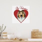 Mein Rough Collie Valentine Poster (Küche)