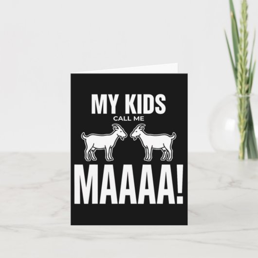Mein Ruf Mich Maaaa Ziege Mama Muttertag Karte (Vorderseite)