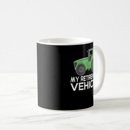 Mein Ruhestandsfahrzeug Rasenmäher Kaffeetasse (VorderseiteRechts)