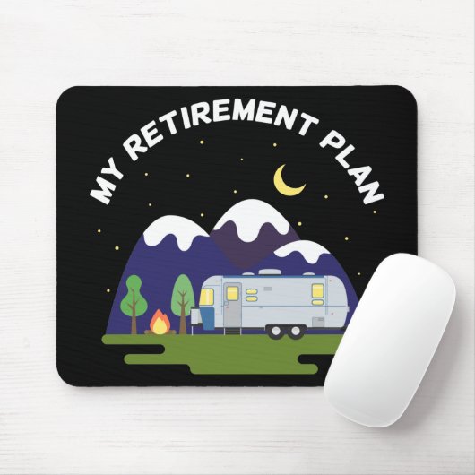 Mein Ruhestandsplan - Campingwagen RV - Ruhestand Mousepad (Mit Mouse)