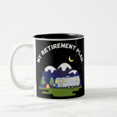 Mein Ruhestandsplan - Campingwagen RV - Ruhestand Zweifarbige Tasse (Links)