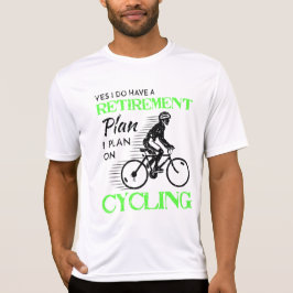 Mein Ruhestandsplan fährt für Radfahrer rad T-Shirt