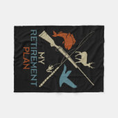 Mein Ruhestandsplan Jagd auf Jäger Grandfat Fleecedecke (Vorderseite (Horizontal))