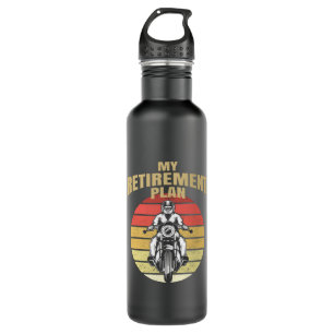 Mein Ruhestandsplan Motorrad Edelstahlflasche