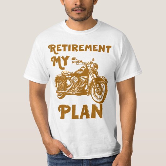 Mein Ruhestandsplan Motorrad T-Shirt (Vorderseite)