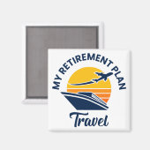 Mein Ruhestandsplan - Reise Magnet (Vorderseite/Rückseite)