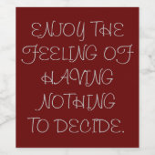 Mein Ruhestandsweinlabel Weinetikett (Einzelnes Label)