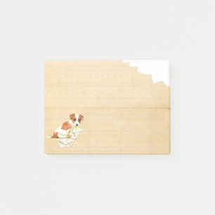 Mein Russell-Terrier aß meine Hausaufgaben Post-it Klebezettel