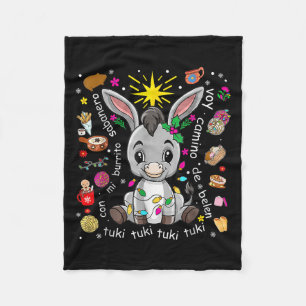 Mein Sabanero-Burrito Mexikanisches Weihnachten Sp Fleecedecke