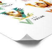 Mein Safari Animal Alphabet Educational Poster (Ecke)