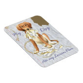 Mein Saluki Ate my Lessingplan Magnet (Rechte Seite)