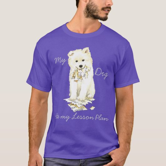 Mein Samoyed Ate my Lessingplan T-Shirt (Vorderseite)