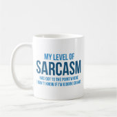 Mein Sarasmus-Level Kaffeetasse (Links)