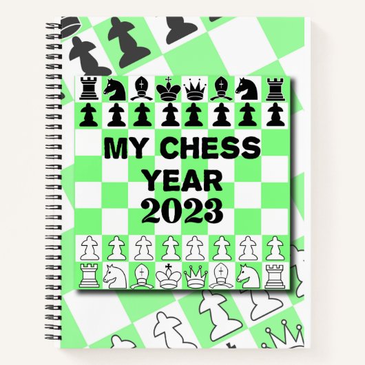 Mein Schachjahr 2023, Notebook Notizblock (Vorderseite)