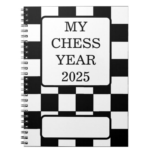 Mein Schachjahr 2025, Notizblock (Vorderseite)