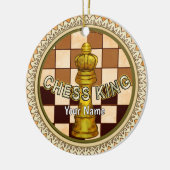 Mein Schachkönig Keramik Ornament (Links)