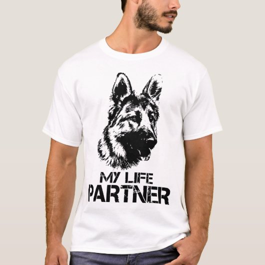 mein Schäferhundhund des Lebenpartners T-Shirt (Vorderseite)