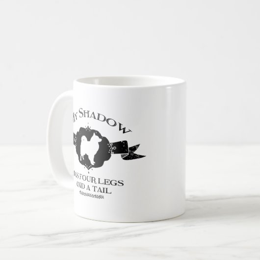 Mein Schattenhund Kaffeetasse (Vorderseite Links)