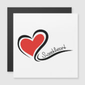 Mein Schatz-Valentinsgruß Magnetkarte (Vorne/Hinten)