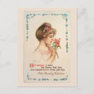 Mein Schatz zum Valentinstag Vintage-Postkarte Feiertagspostkarte