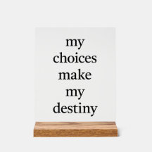 Mein Schicksal Akryllisches Zeichen